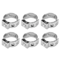 Miniatyrbillede 6 af 8: 20 stk. slangeklemmer forbedrer korrosionsbestandighed Modstandsdygtig Justerbar dobbelttrådsslangeklemme til industri 11,3-13,8 mm