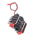 Miniatyrbillede 3 af 8: V8 1/10 RC Simuleret Motorhjelm Køler Motorblæser Universal Tilbehør til Trx4/scx10/scx10II