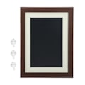 Miniatyrbillede 1 af 8: Børne DIY Billedramme Magnetisk Lukning Horisontal Vertikal Format Kunstværk Display Ramme med Nøgler Brun