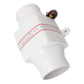 Miniatyrbillede 8 af 8: 12V elektrisk indblæsningsventilator ABS-skal Marinbåd i linje lænsluftventilator Marinhytte motor Ventilationsventilator 3 tommer