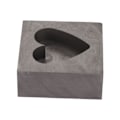 Miniatyrbillede 7 af 8: Grafitform Hjerteform Grafitstøbeform Støbeform til Guld Sølv Messing Kobber Aluminium Zink Raffinering Smeltning