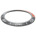 Miniatyrbillede 8 af 8: Urkasseindsats 41,5 mm Keramisk Urkasse Ring Reparationstilbehør til Urmager Sort Base og Orange