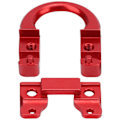 Miniatyrbillede 7 af 8: Aluminiumslegering D Loop Ring Skydning Compound Bue Release Buestreng Spænde Tilbehør Rød
