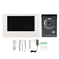 Pikkukuva 1 / 8: Videoovikello 7 tuuman HD Yökuva IP55 vedenkestävä intercom visuaalinen ovikello asunnoille 100‑240V AU-liitäntä