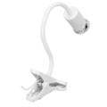 Miniatyrbillede 3 af 8: Reptilklemme Varmelampe Professionel Justerbar UVA UVB Reptil Lys med Lang Lampehælder UK-stik 220V Hvid