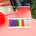Miniatyrbilde 4 av 8: Regnbuefarget løsvipperforlengelse Gradient Farge Fake Eye Vipper Individuelle 12mm