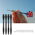 Miniatyrbillede 8 af 8: 100 ST Stærke Holdbare Dart Skaft Pinde Plast PP Nylon Stang