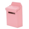 Pikkukuva 3 / 7: 1:12 Miniatyyri Nukkekoti Deko Villa Tarvikkeet Värillinen Puu Postilaatikko Käännettävä Postilaatikko Vaaleanpunainen