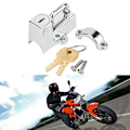 Miniatyrbillede 5 af 8: Kuryakyn Cruiser Motorcykel Hjelmlås 1-1/4 til 1-1/2 4232 (Forniklet Farve)
