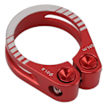 Miniatyrbild 7 av 8: Cykelsitsstolpsklämma Aluminiumlegering Justerbar Cykelsitsstolpslåsklämma Snabbkoppling för utbyte Röd 31,8 mm / 1,25in