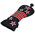 Miniatyrbild 6 av 8: Slitstarkt Golf Wood Head Cover #5 Star Stripe Headcover Guard Repsäkert skydd