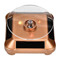 Miniatyrbillede 2 af 8: Sol- og batteridrevet roterende smykkeholder, displaystativ roterende base (guld)