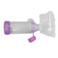 Miniatyrbillede 4 af 8: Inhalator Spacer 175ml Kapacitet Med Silikonbeskyttelse Klar Kammer Forseglings Aerosol Spacer til Medicin Absorption