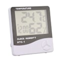 Miniatyrbillede 8 af 8: Indendørs Termometer Høj Præcision med Stor Skærm Vækkeur Funktion Digital Hygrometer til Hjemmet Soveværelse