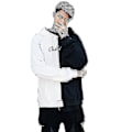Miniatyrbillede 1 af 5: Smilende Ansigt Print Mænds Langærmet Hoodie Trøje Sort Hvid