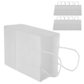 Miniatyrbillede 5 af 8: 10 stk Bærbare Kraftpapirposer Emballage Gavepose Tilbehør til Shopping Fødselsdagsfester 15 x 8 x 21 cm Hvid