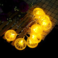 Miniatyrbillede 4 af 8: 1,5 m 10 LED-lysstreng Have Julbelysning Holiday Party Dekoration (citron)