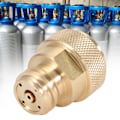 Miniatyrbilde 3 av 8: Messing CO2-adapter Byttankkapselkonvertering (gull)