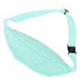 Miniatyrbild 8 av 8: Beach Mesh Fanny Pack Andas vattentätt justerbart bälte Portabelt lätt utomhussport midjepaket för resor Ljusblått