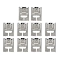 Miniatyrbillede 2 af 8: 10 stk. Rynkefod 5 7 9 Rille Holdbar Blank Overflade Uden Grater Symaskinefod i Rustfrit Stål til Hjemmet 9 Rille