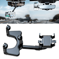 Miniatyrbillede 6 af 8: Bilbackspejl Telefonholder 360 ​​graders rotation Mobiltelefonholder Universal pasform til bil