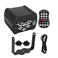 Miniatyrbilde 1 av 8: DJ Disco Scene Party Lights LED UV-lydaktivert blinkende Stroboskoplys med fjernkontroll for fester Bar 6-hulls USB-lading