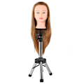 Miniatyrbild 8 av 8: Träningsverktyg för frisörer Stativ Peruk Huvud Formhållare Stativ Fäste Falsk Head Form StandB1