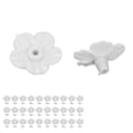 Miniatyrbild 2 av 8: 30 set Hummingbird Feeder Blommor Flerfärgad Unik utbytbar Hummingbird Bird Feeder Blomtillbehör Vit