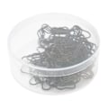 Miniatyrbillede 1 af 8: 45 stk. Hundebensformede Papirclips Sorte Letvægts Notesbog Dokument Organisering Wire Bogmærke Clips