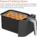 Miniatyrbillede 7 af 8: Dobbelt Airfryer Stativ kompatibelt med Ninja Multi-lags Dehydrator Stativ 304 Rustfrit Stål Dobbelt Airfryer Stativ Airfryer Tilbehør