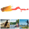 Miniatyrbilde 8 av 8: Simulering Mus Formet Harpiks Fiske Agnsoft Bait Tackle med Dobbel Treble Hookgul