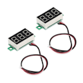Pikkukuva 4 / 8: 2-napainen digitaalinen volttimittari 3 johtoa 0,36 tuuman vihreä LED-näyttö DC0,00V-30,0V