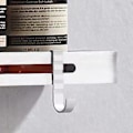 Miniatyrbillede 3 af 5: Stansfri bruseopbevaringshylde Aluminiumlegering Badeværelseshjørneopbevaringshylder til hjemmet Rektangulær sølv