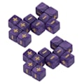 Miniatyrbilde 3 av 8: 20 stk 16mm Terninger Sett Matematikk Operasjon Beregning Minus Tegn Pluss Leke for Barn Klasserom Undervisningsmateriell Lilla