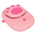 Miniatyrbillede 7 af 8: Halskæde Ventilator Katteklostil 3 Hastighedstilstande USB Opladning 1500mAh Håndfri Hængende Halsventilator med Snor til Rejser Camping Pink