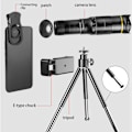 Miniatyrbillede 4 af 8: 32X Monokulært Teleskop Vandtæt Dugtæt Monokulær Dag- og Lavt Lys Nattesyn Monokulær med Smartphoneholder og Stativ