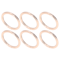 Miniatyrbilde 4 av 8: 20 stk Metallringer 4x32mm Jern Solid Holdbar Multifunksjonell Utsøkt Metall O-ringer Gull