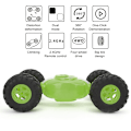 Miniatyrbild 8 av 8: 1:12 Stuntbil Dubbelsidig Fyrdriven Deformationsstyrd Crawlermodell Grön