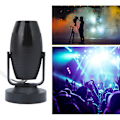 Miniatyrbillede 5 af 8: AC85-265V LED Mini Bærbar Spotlight med Justerbar Vinkel Projektorlampe Strålelys til Bryllupstilbehør til Fest Scene (Sort Skal Hvidt Lys)