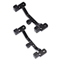 Miniatyrbilde 8 av 8: 2 stk RC metall dragstang kobling akselmontert fast sete for MN MN90 1/12 RC crawler oppgraderingsdeler Svart