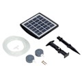 Miniatyrbillede 1 af 8: Solcelledrevet Akvarieluftpumpe Oxygenator Solenergi Luftpumpe Lav Støj Sol Dam Luftare med 2 Luftboblesten til Dam