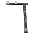 Miniatyrbild 5 av 8: Justerbar båge L-formad ackordavståndskvadratlinjal Aluminiumlegering Mätverktyg Svart