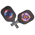 Miniatyrbild 7 av 8: Bärbar Pickleball Paddle Set Kolfiber Face Racket Ball Kit med förvaringsväska