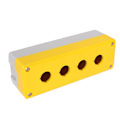 Miniatyrbild 7 av 8: BERM Push Button Switch Control Station Box Industrial 4 Gang Vattentät ABS Gul