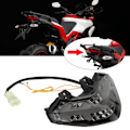 Miniatyrbillede 7 af 8: Motorcykel LED Baglygte Samling Røgfarvet Linse Passer til Ducati Multistrada 1200/1200S 2010-2014