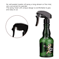 Pikkukuva 7 / 8: 280 ml vintage täytettävä Barber tyhjä suihkepullo hiustenhoitoon (vihreä)