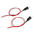 Pikkukuva 1 / 8: 1 Pari DC 12V Auton LED-Vaihtoehtoinen Hälytys Kojelaudan Asennusvalo
