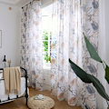 Miniatyrbillede 4 af 8: Vinduegardinkappe i polyester Voile soveværelse Stueindretning (brun)