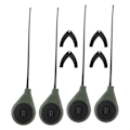 Pikkukuva 1 / 8: 4 Kpl Kannettava Mini Jääkalastusvava Vavan Kärjillä UltraLight Kalastustarvikkeet Setti