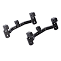 Miniatyrbilde 1 av 8: 2 stk RC metall dragstang kobling akselmontert fast sete for MN MN90 1/12 RC crawler oppgraderingsdeler Svart